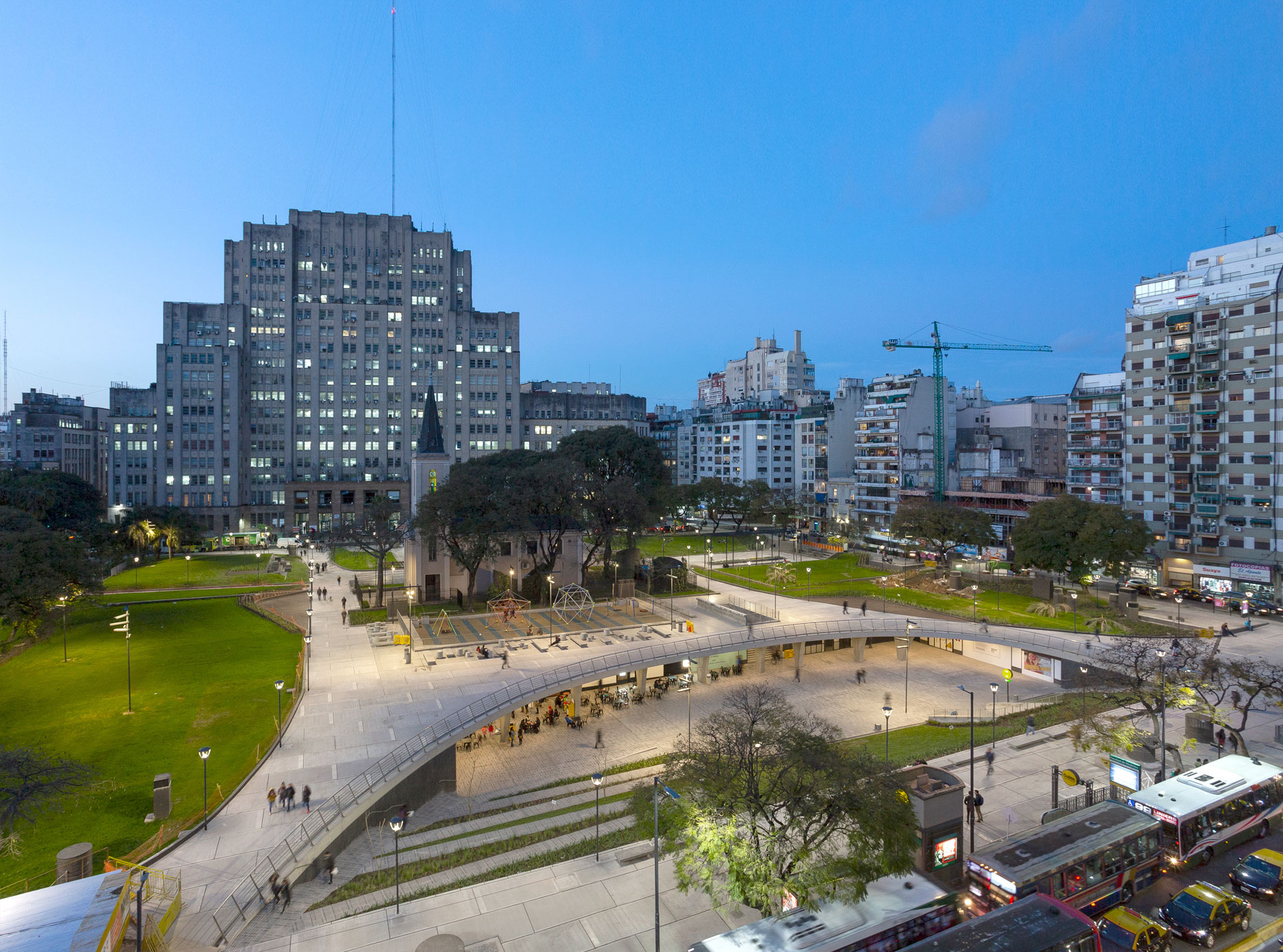 Inauguration of the newly renovated Plaza Houssay