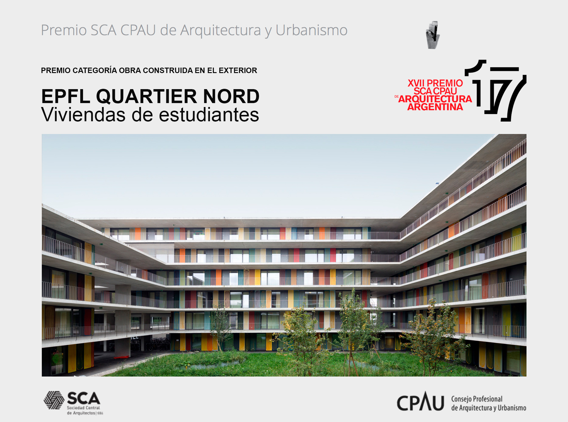 17th SCA SPAU Architecture Prize